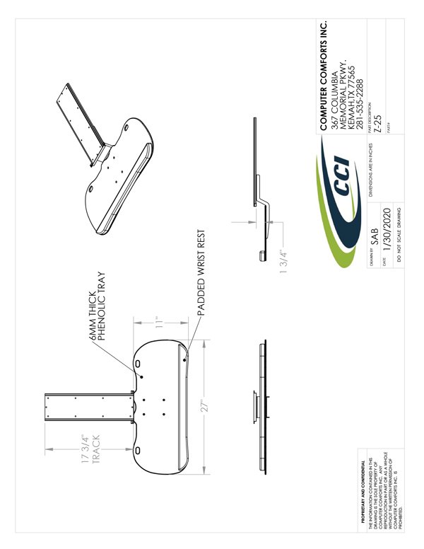 CAD Drawing for #Z-25