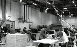 Close-up of assembly line in the CCI factory