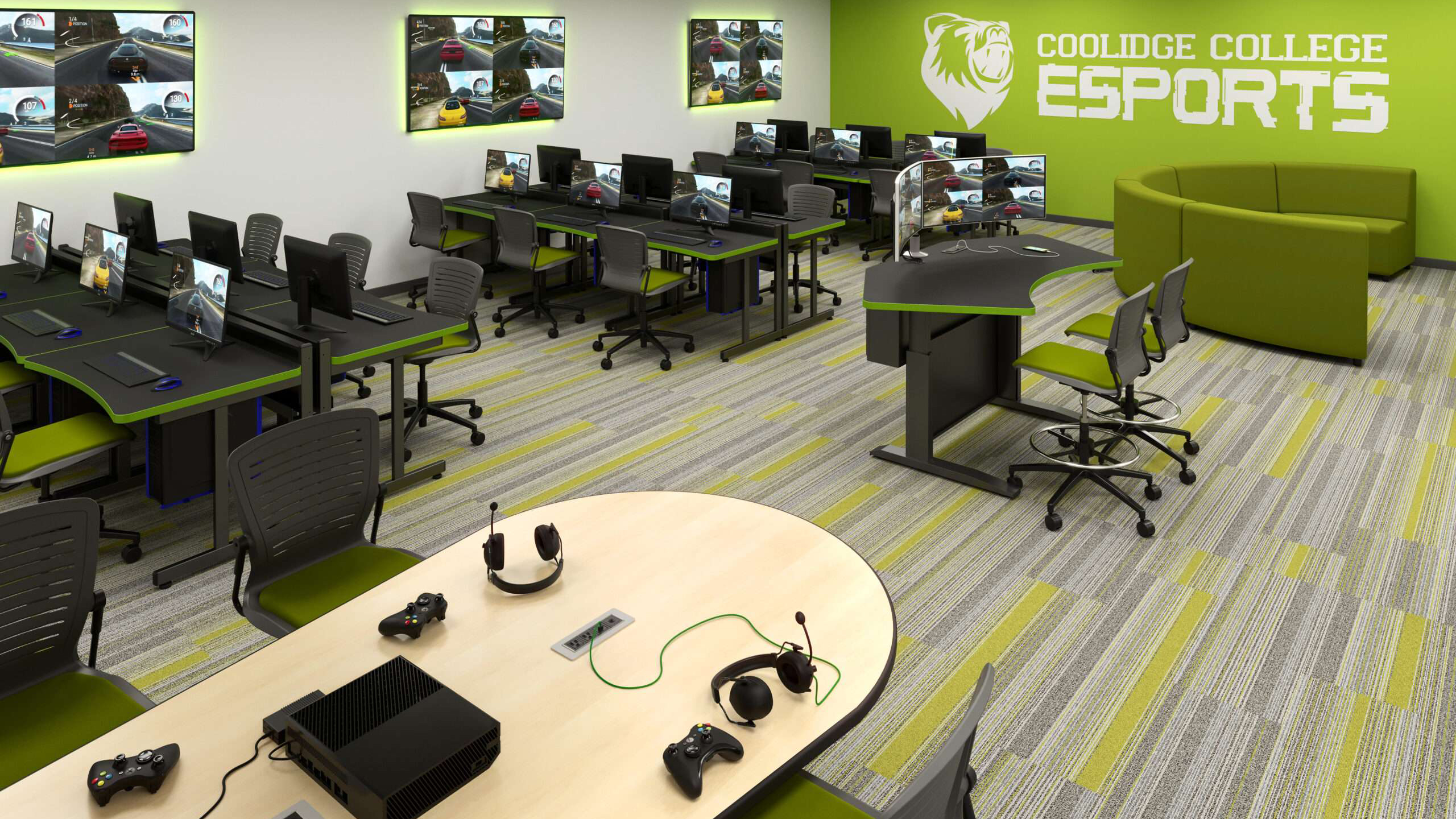 Classroom featuring the ARC Table Series by Computer Comforts, Inc.