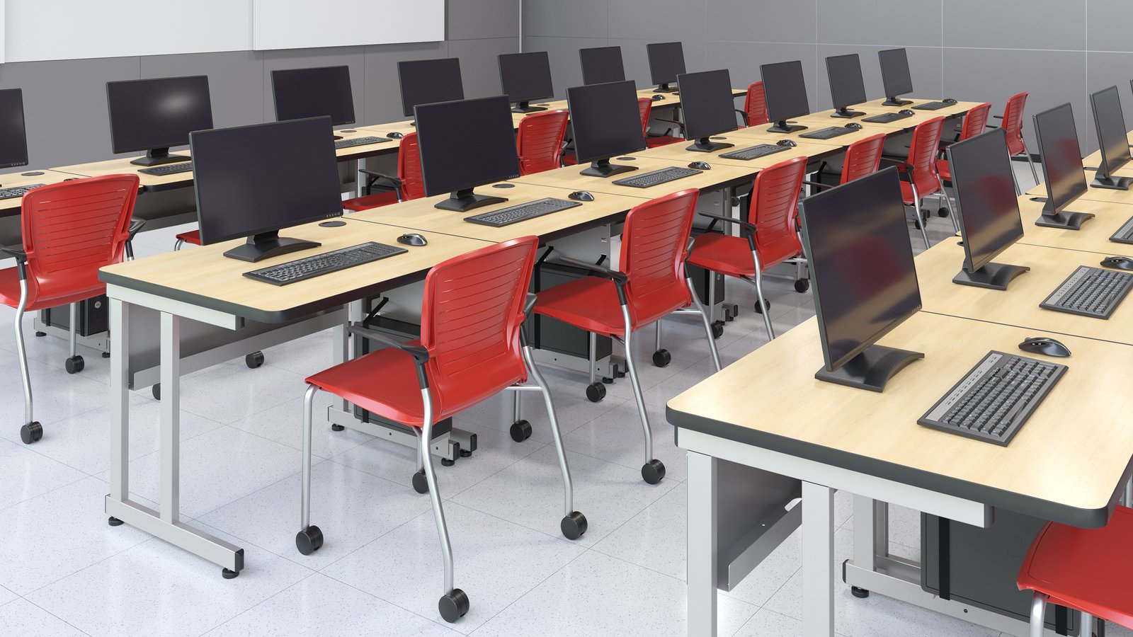 Classroom featuring the Basic Table by Computer Comforts, Inc.