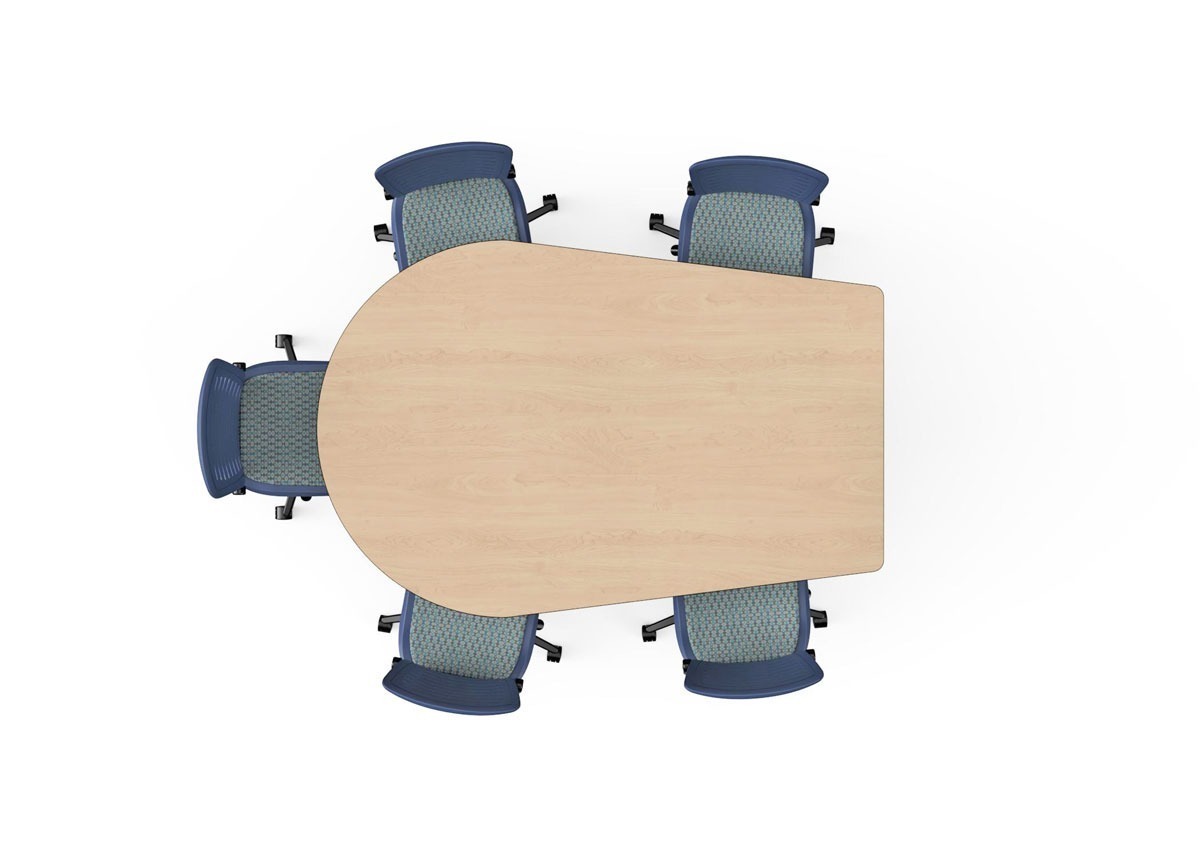 Computer Comforts tapered bullet shaped collaborative classroom table