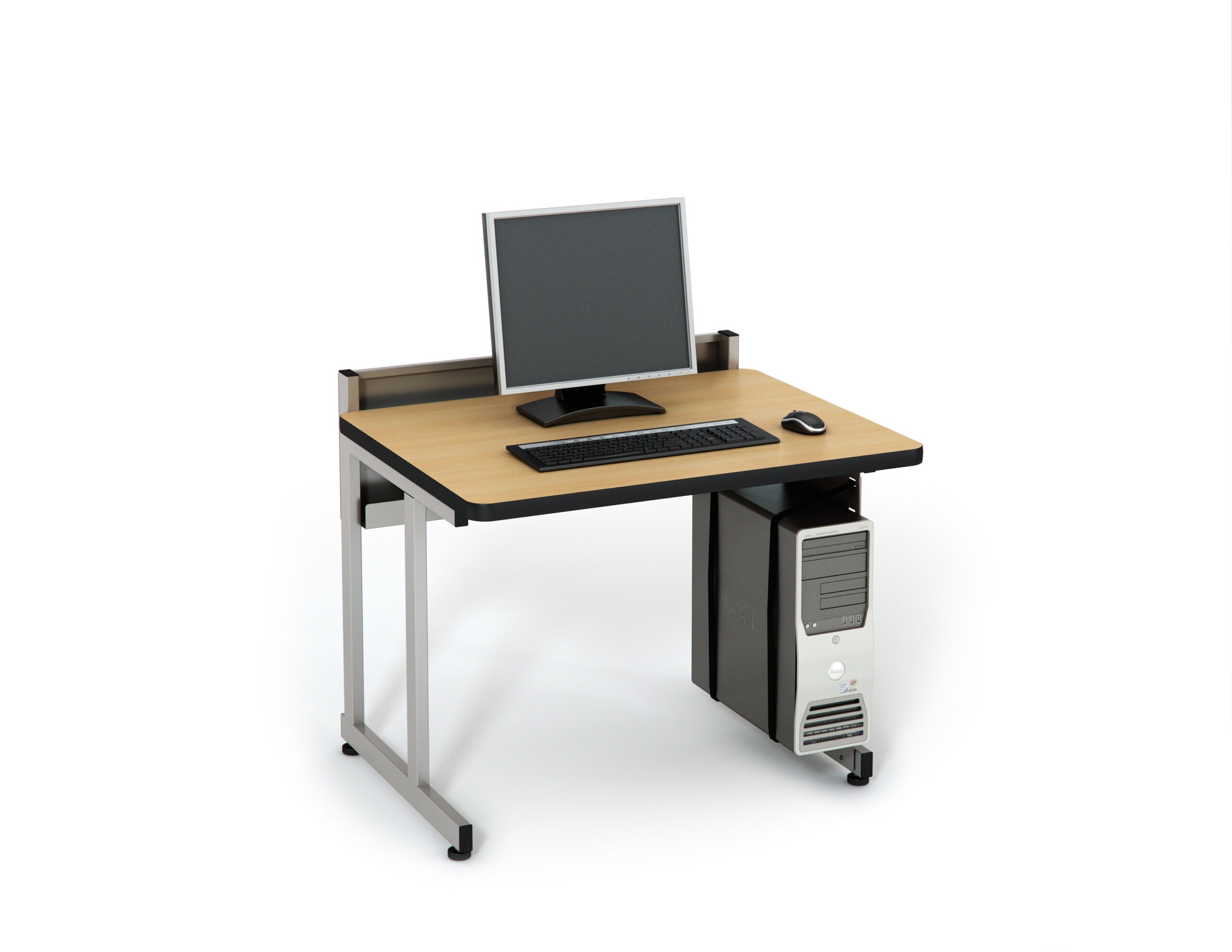 Computer Comforts Elevated Back table for classrooms and computer labs