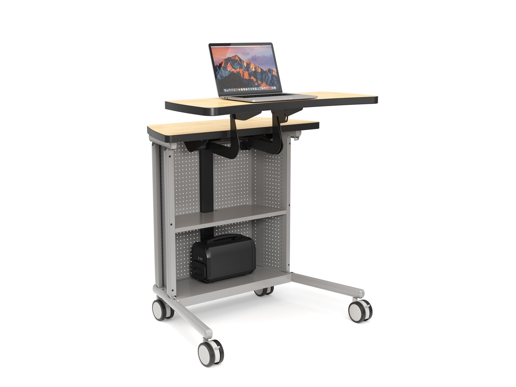 Computer Comforts Freedom Instructor Cart with adjustable height surface