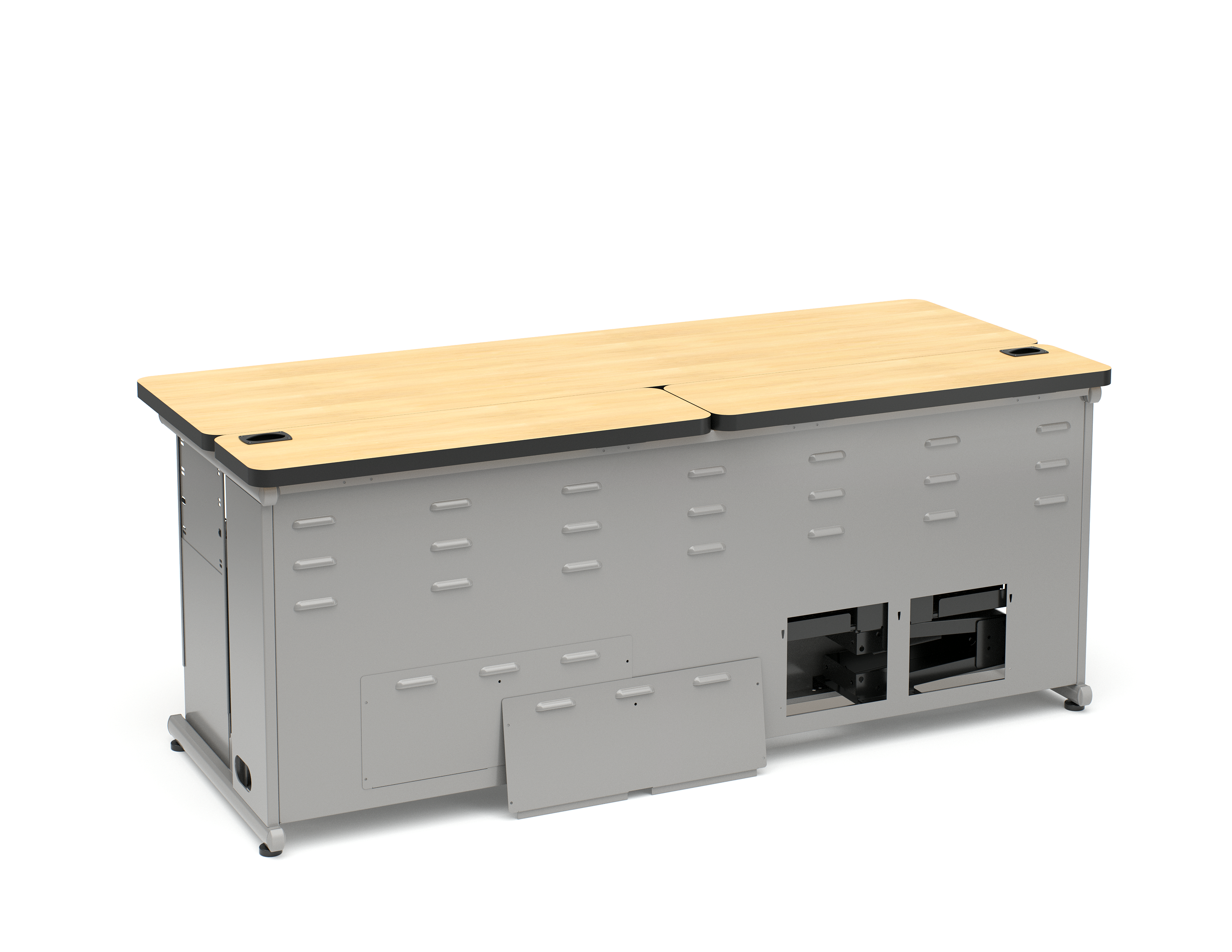 Computer Comforts Hide-Away LCD multi-purpose classroom and computer lab table