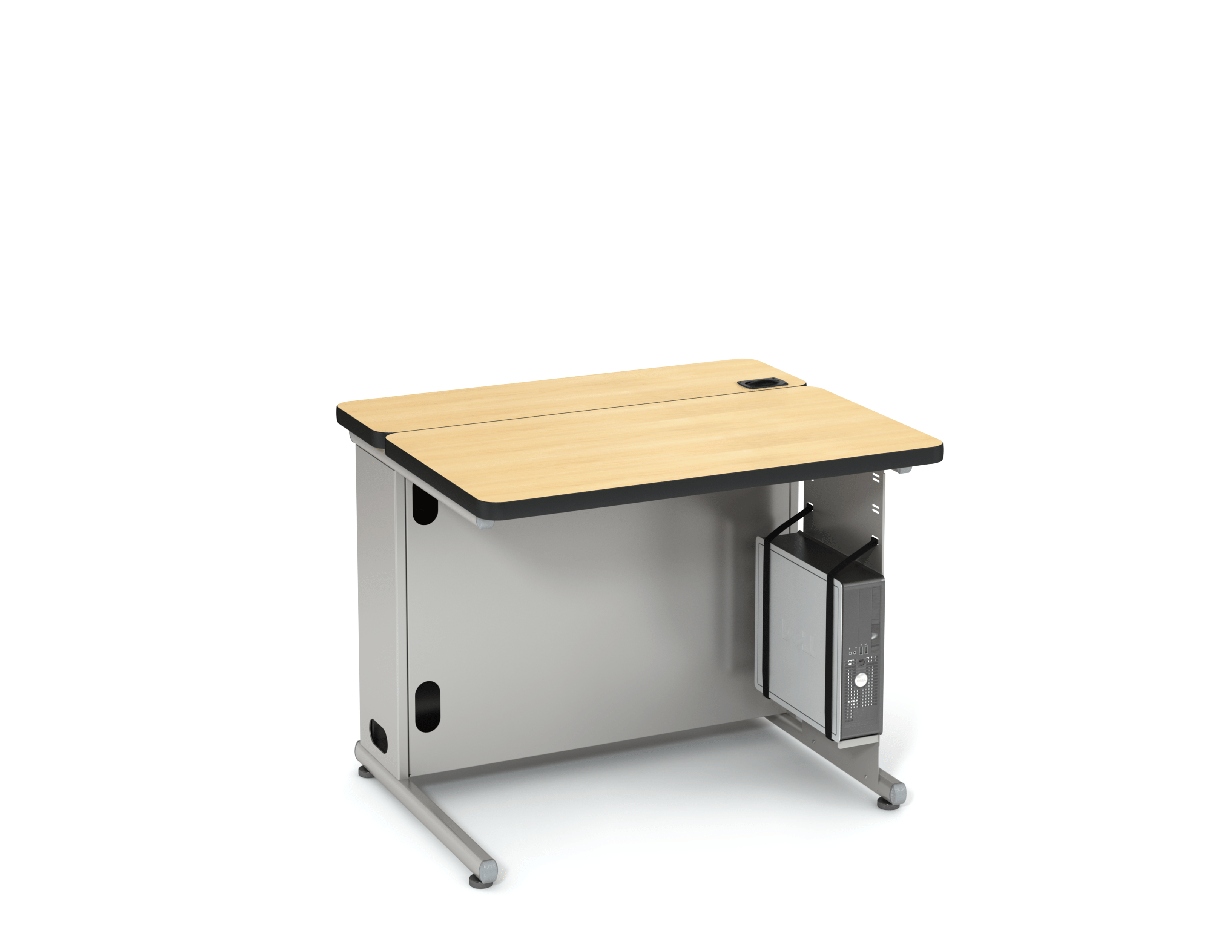 Computer Comforts Hide-Away LCD multi-purpose classroom and computer lab table