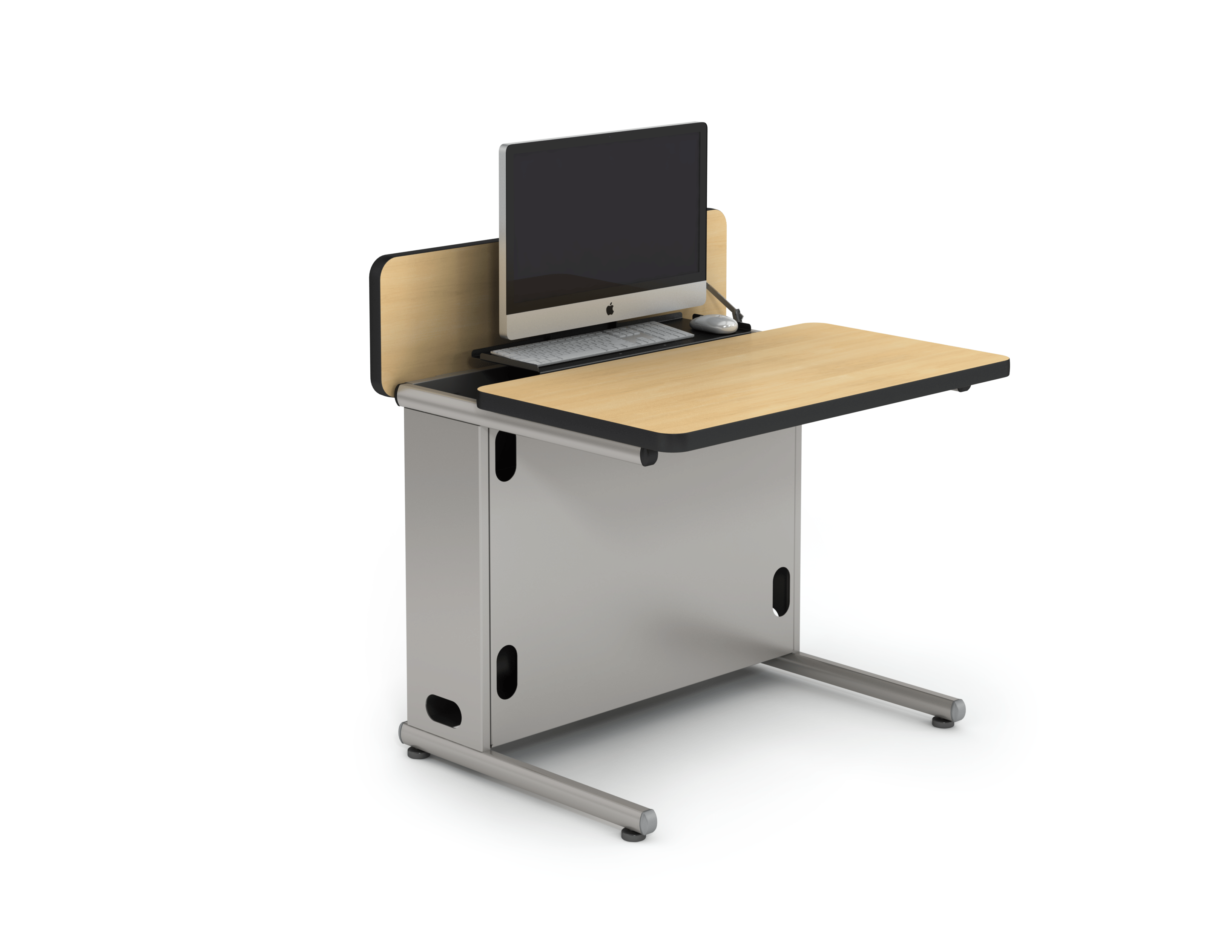 Computer Comforts Hide-Away LCD multi-purpose classroom and computer lab table