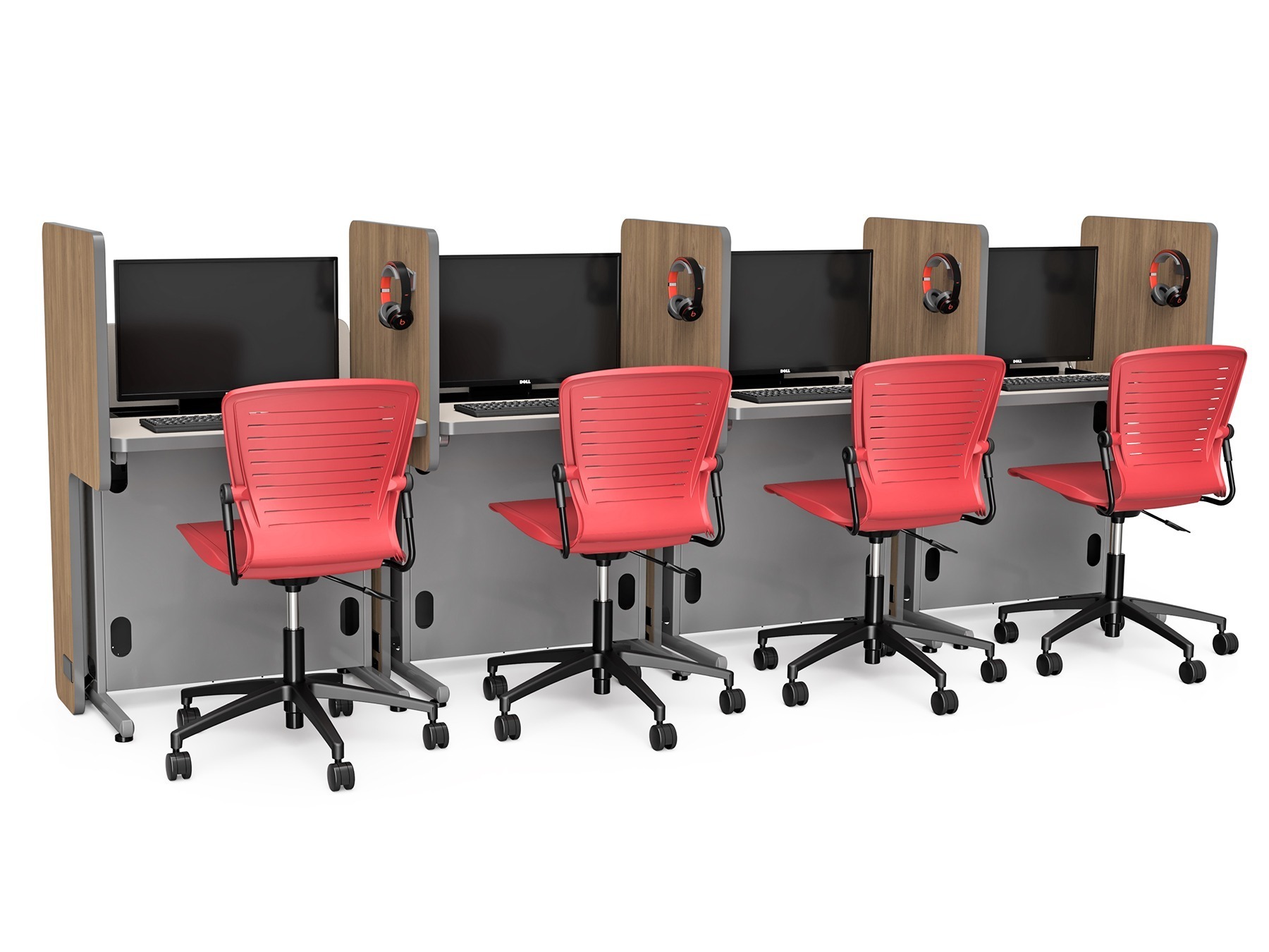 Computer Comforts Hide-Away Privacy Panels for multi-purpose classrooms and testing centers