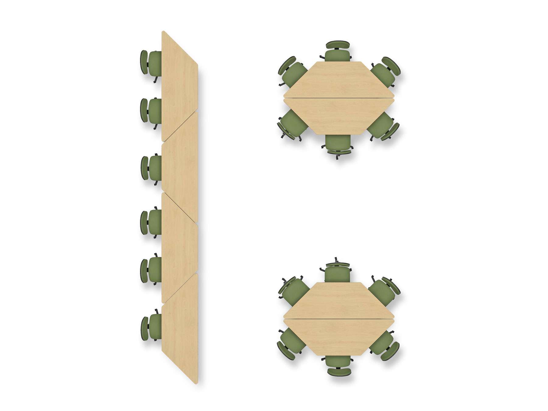 Computer Comforts Mobile Active Learning Cluster table configurations