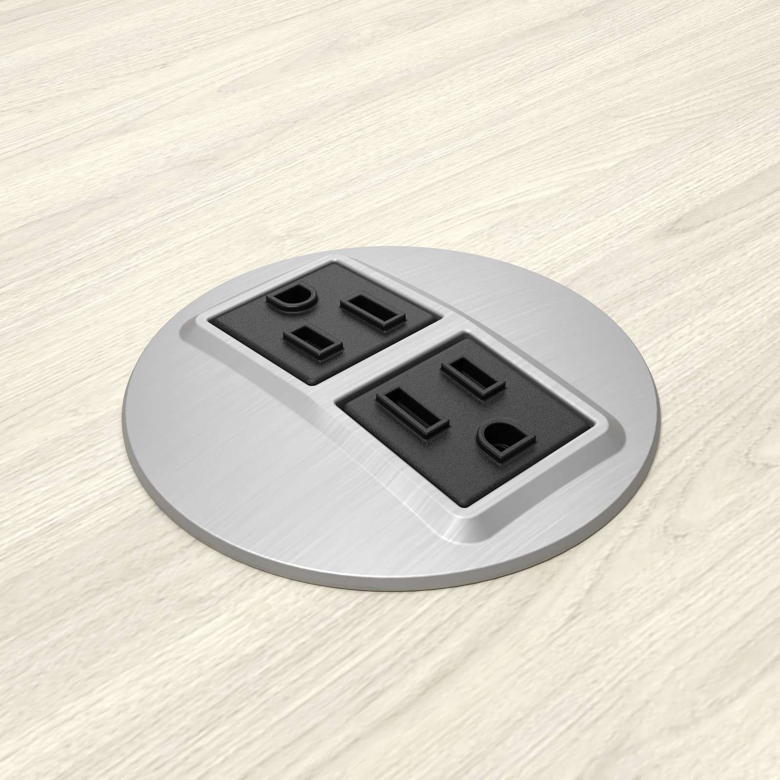 Computer Comforts Node table-top power interface with 2 power outlets