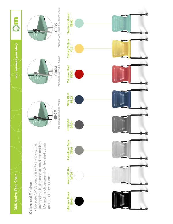 Poly Colors for OM5 Active Guest Chair