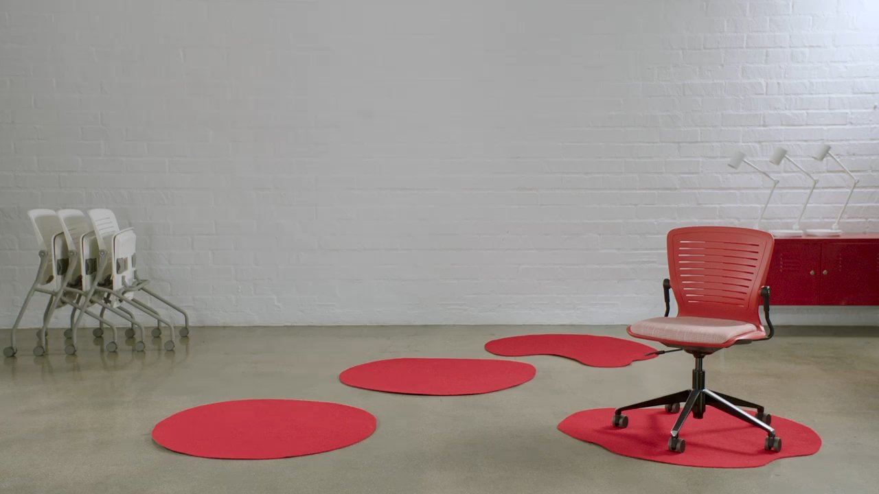 Person using OM5 Active Task Chair, leaning back to demonstrate easy body-activated motion in classroom seating. – video preview