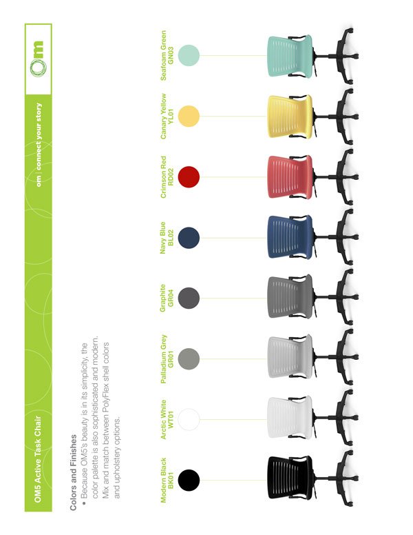 Poly Colors for OM5 Active Task Chair
