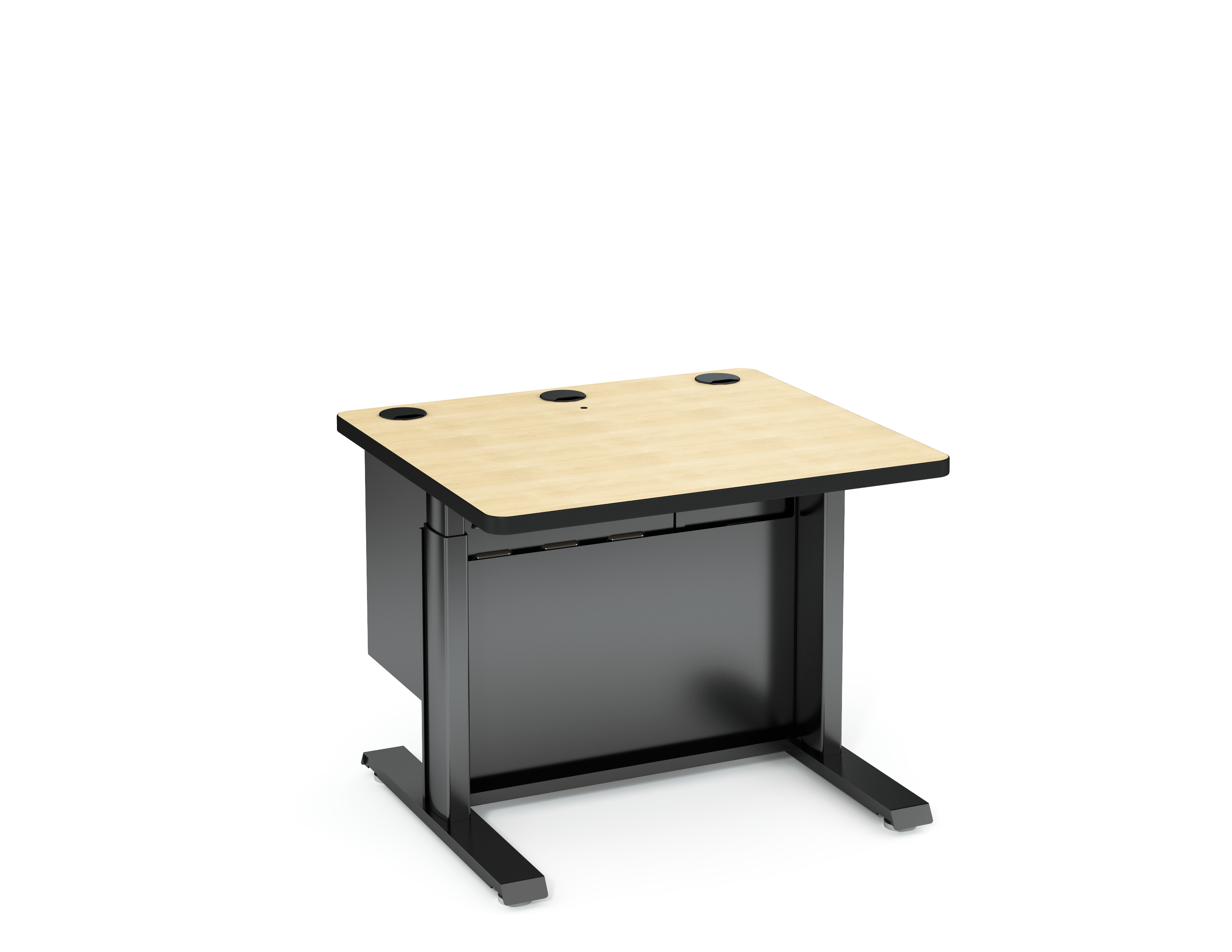 Computer Comforts Power Lift AV height adjustable lectern with 10U AV Cabinet