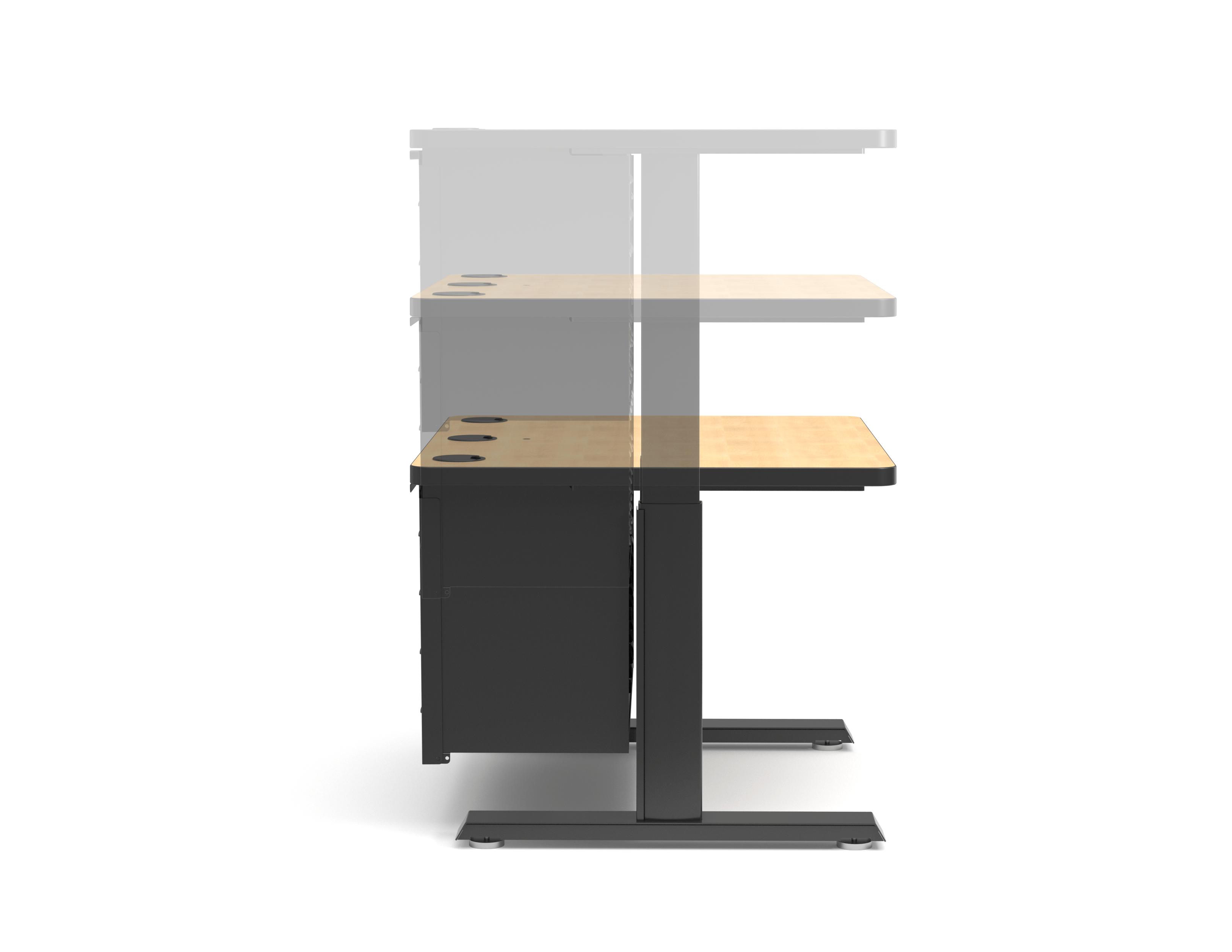 Computer Comforts Power Lift AV height adjustable lectern with 10U AV Cabinet