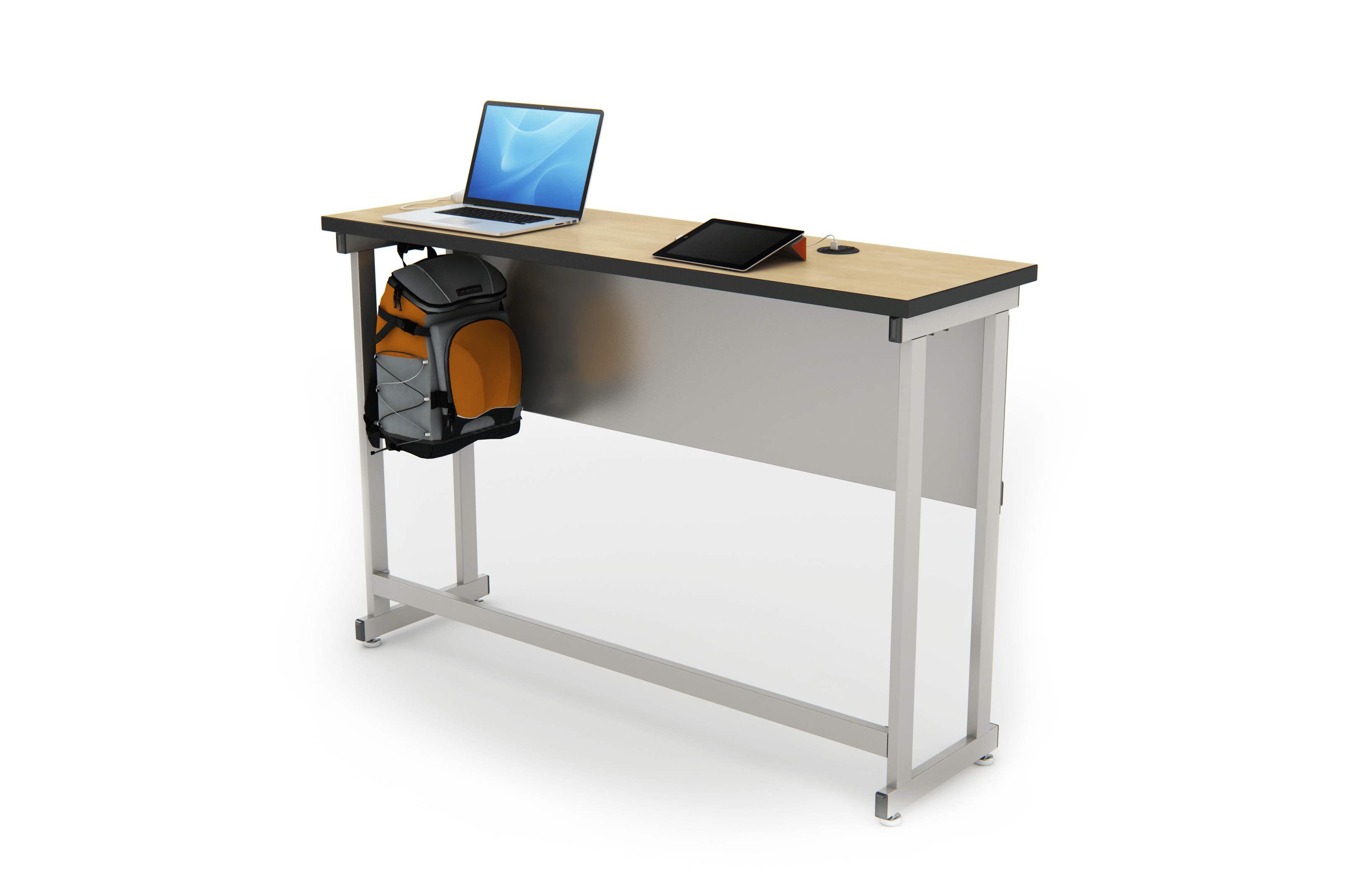 Computer Comforts PowerBar standing height charging table for open spaces and hallways