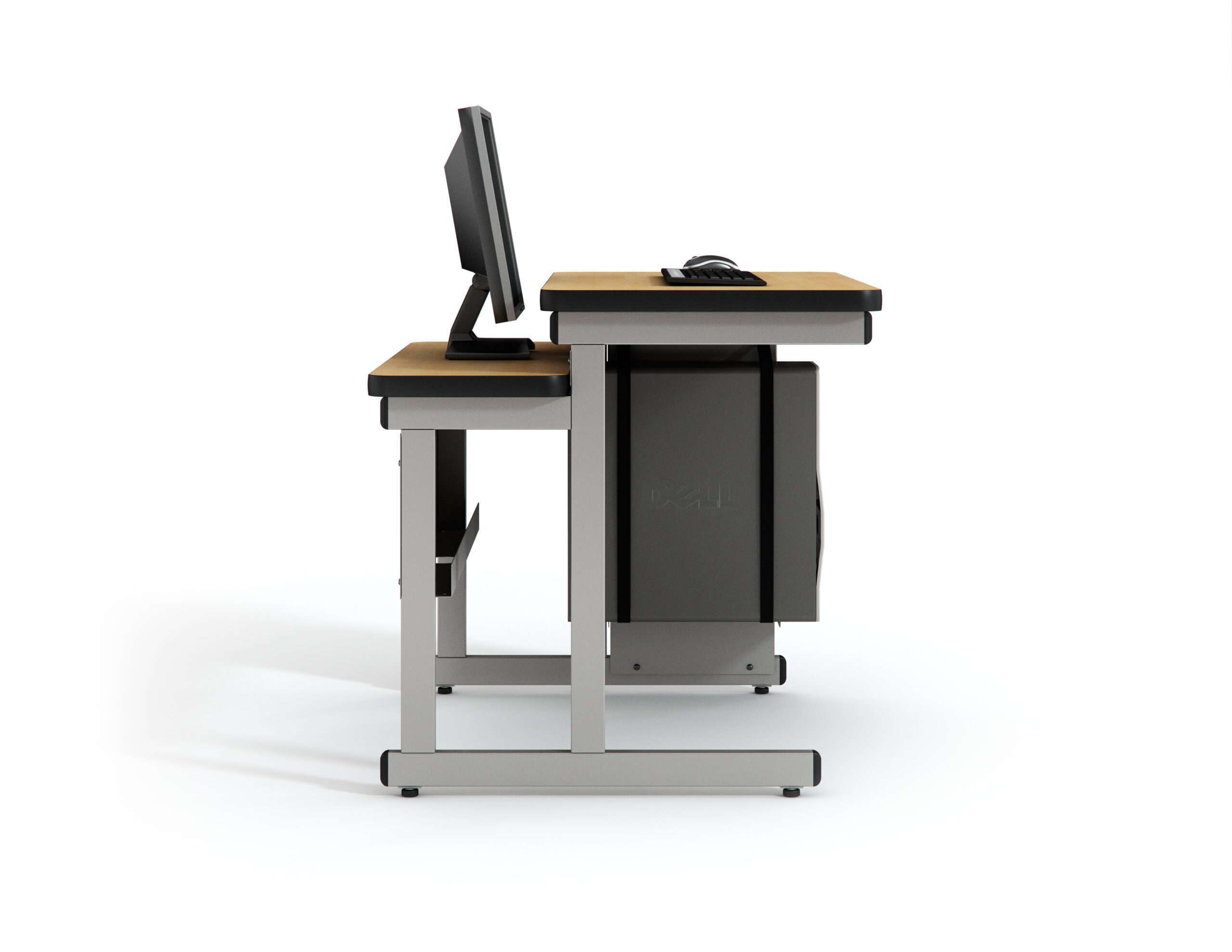 Computer Comforts Split Level table for classrooms and computer labs