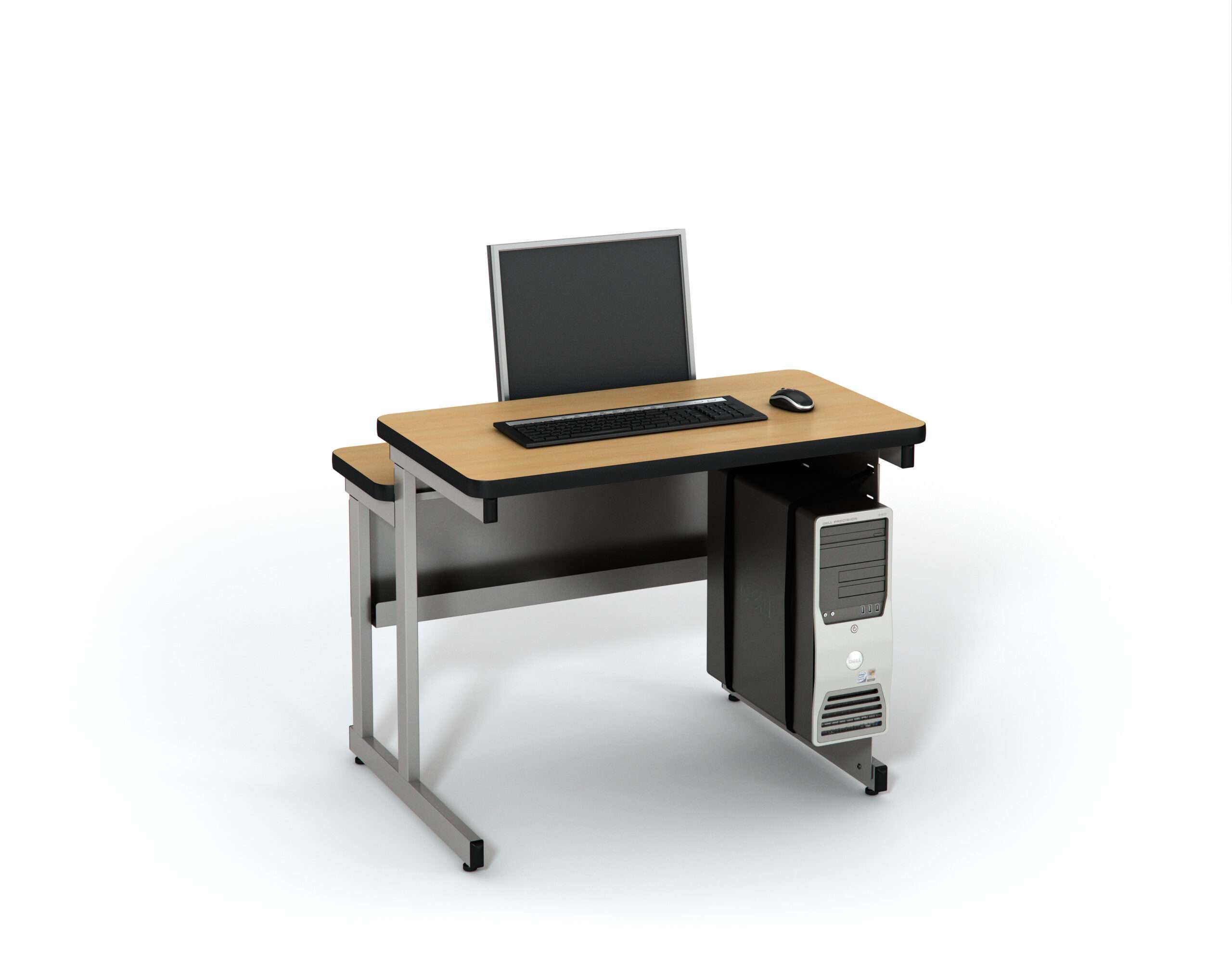 Computer Comforts Split Level table for classrooms and computer labs