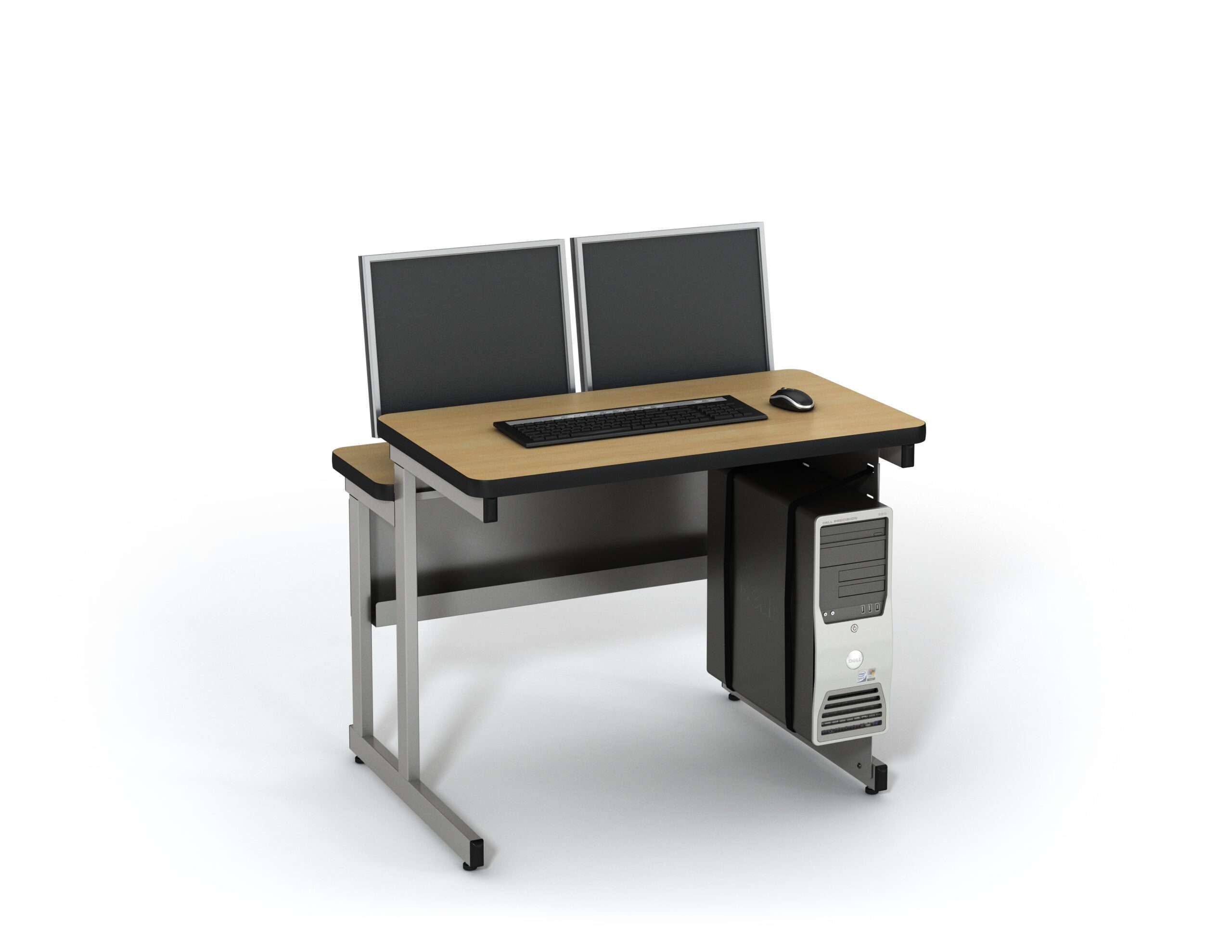 Computer Comforts Split Level table for classrooms and computer labs